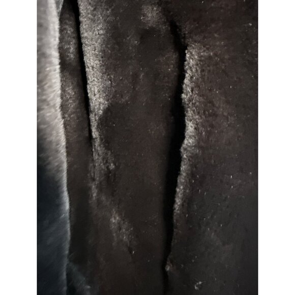Vintage Silverman Black Sheared Black Mink Fur Coat With Mink Collar & Cuffs Siz - Picture 6 of 9
